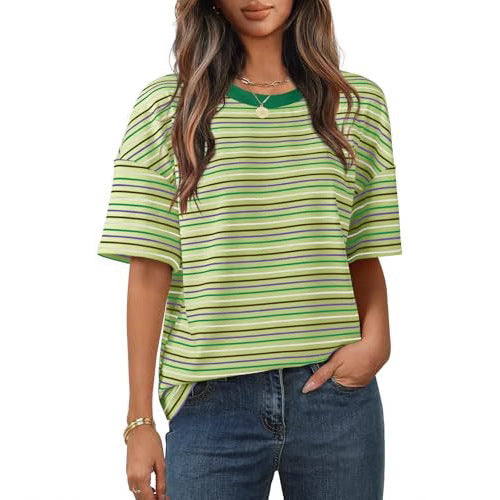 Fashion Casual All-matching Comfortable Short Sleeve Round Neck T-shirt