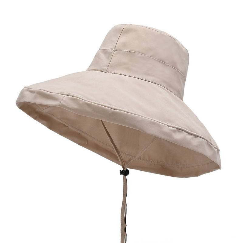 Women's Oversized Brim Shade New Peach Skin Bucket Hat