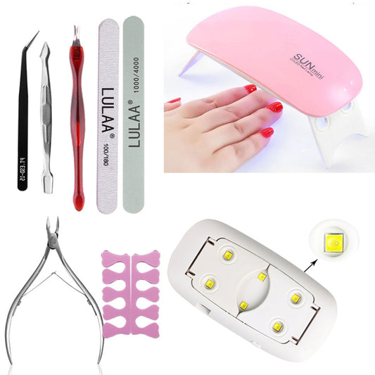Polishing Strip Phototherapy Lamp Nail Polish Set