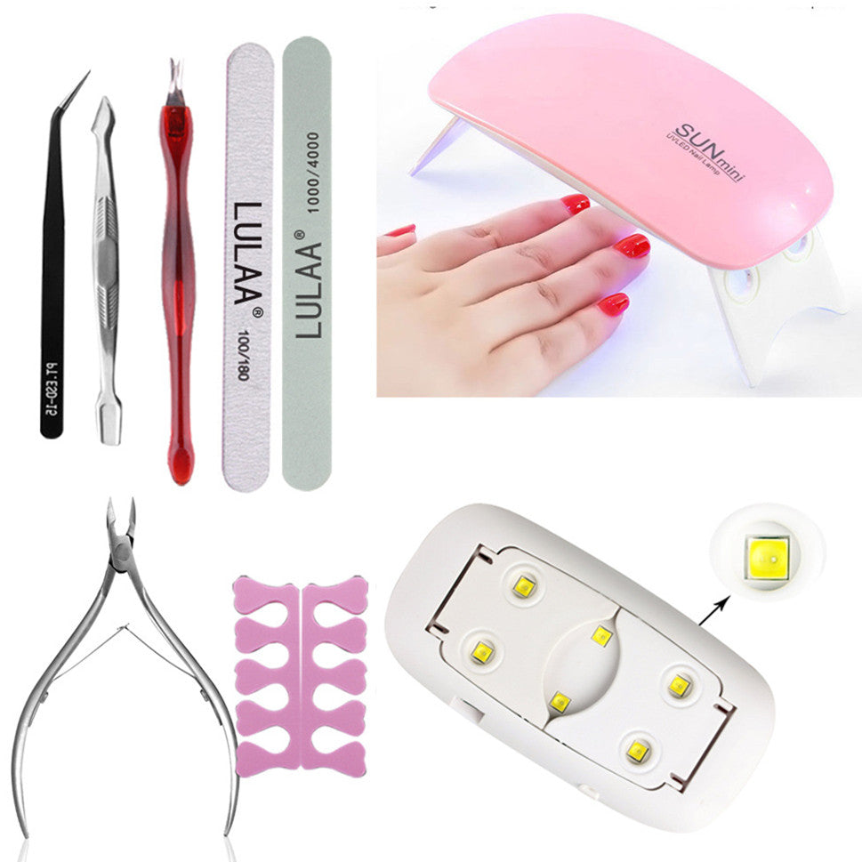 Polishing Strip Phototherapy Lamp Nail Polish Set