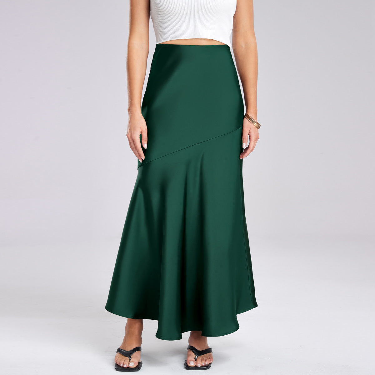 European And American-style Slimming Figure-hugging Maxi Dress