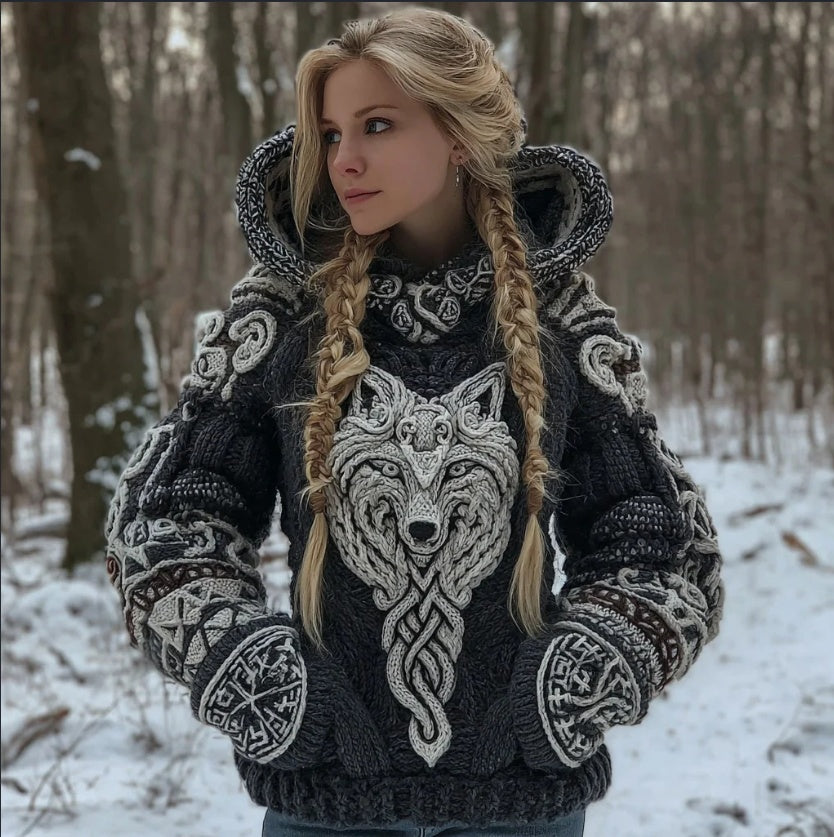 AutumnWinter 3D Digital-Print Hoodie