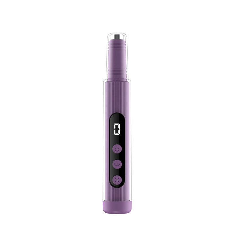 Electric Nail Grinder With LED Light Handheld Rechargeable Manicure Polishing Machine 2-in-1