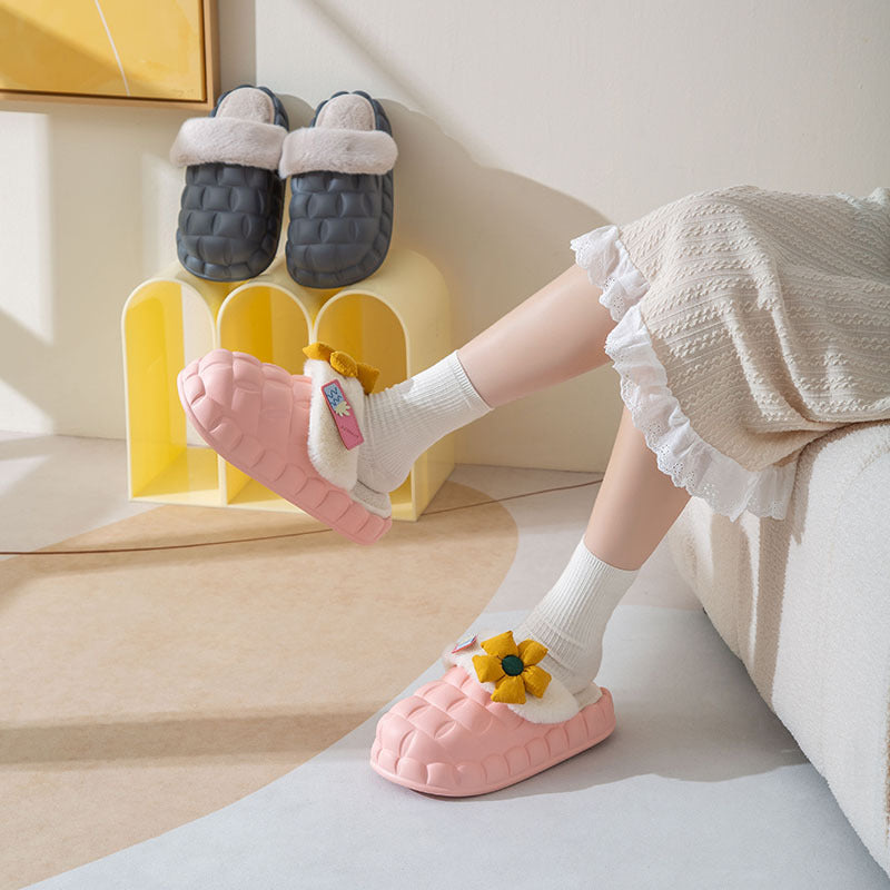 Women's Fashion Home Removable Waterproof Shoe Cover Slippers