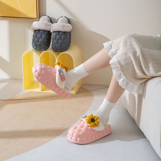 Women's Fashion Home Removable Waterproof Shoe Cover Slippers