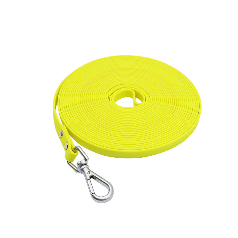 Pet Supplies PVC Embossed Lengthened Hand Holding Rope Waterproof Dog Walking