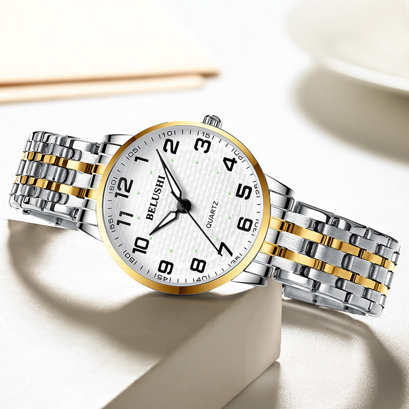 Men's And Women's Fashion Waterproof Luminous Quartz Watch