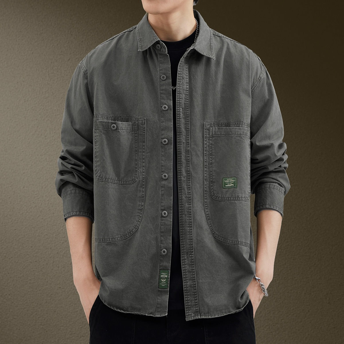 Men's Retro Trendy All-Match Casual Shirt