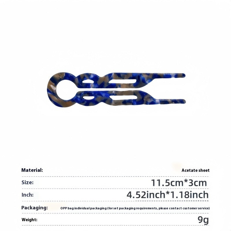 Acetate Hairpin U-shaped French Style