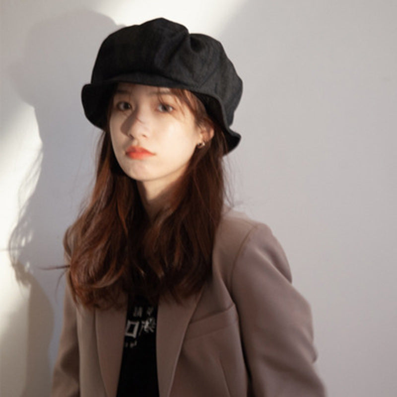 Designer Niche Large Version Japanese Lazy Style Bucket Hat Female