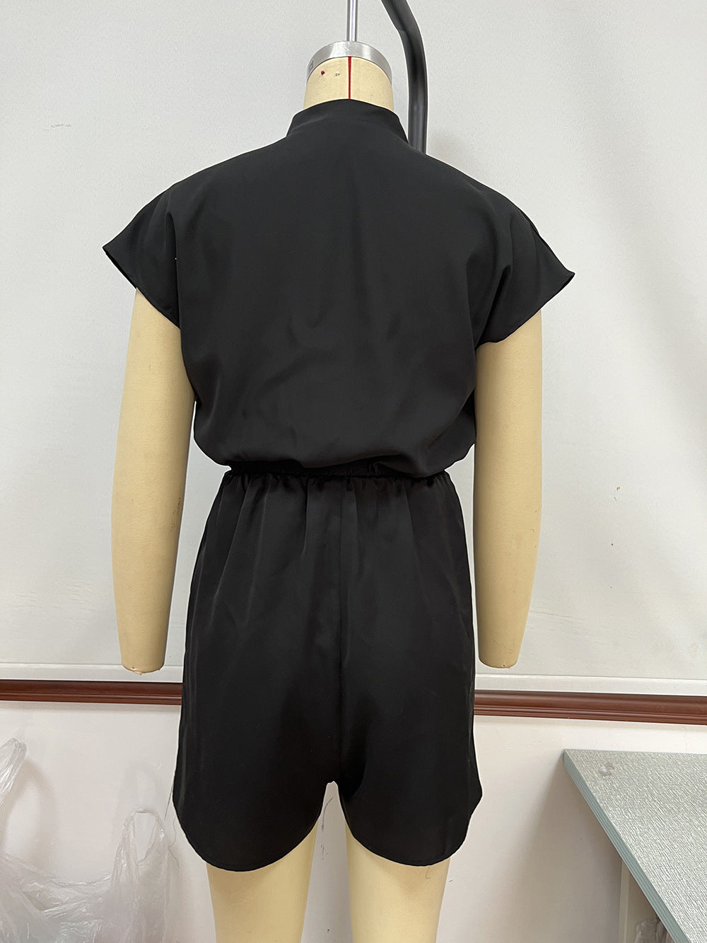 European And American V-neck Short Sleeve Shorts Suit