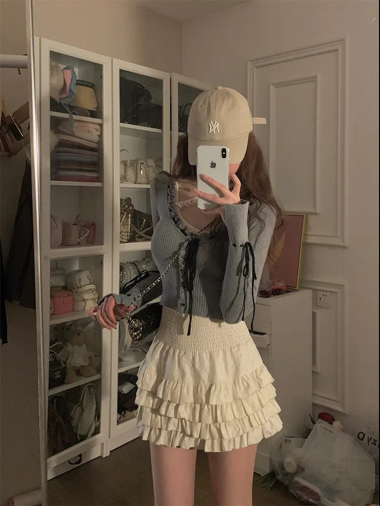 Large Slim Fit High Waist Skirt