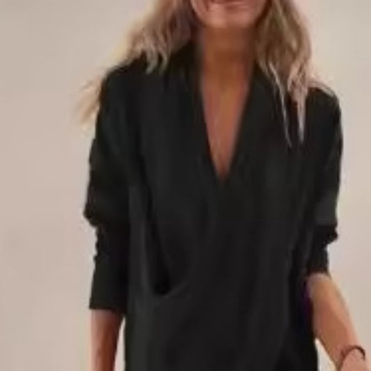 Cross Design Black Dress
