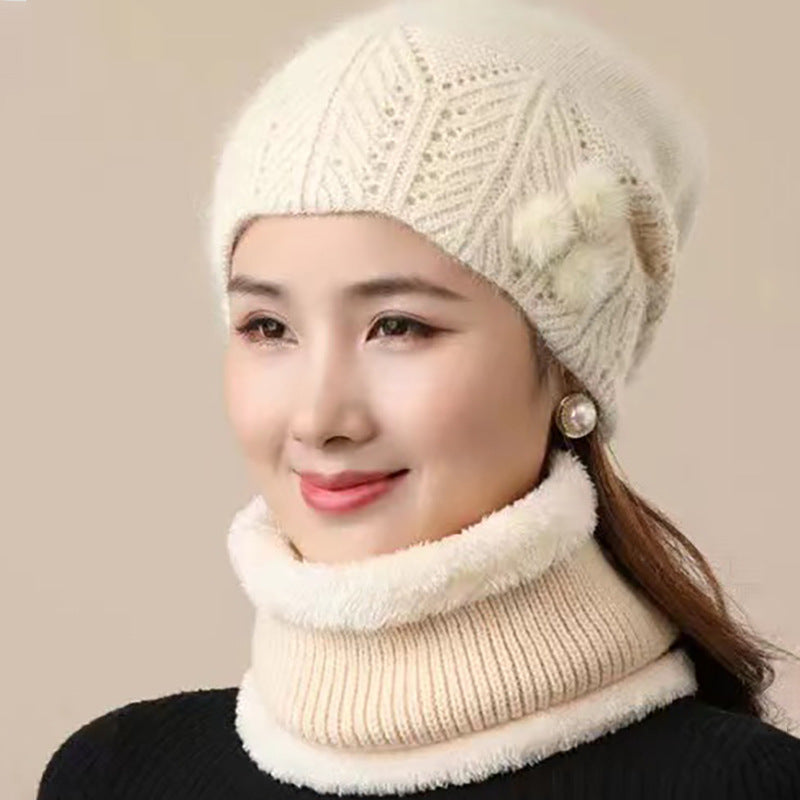 Lady's Velvet Thickened Thermal Beret