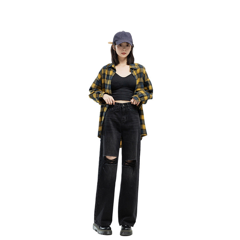 Women's Fashion Casual Loose Jeans