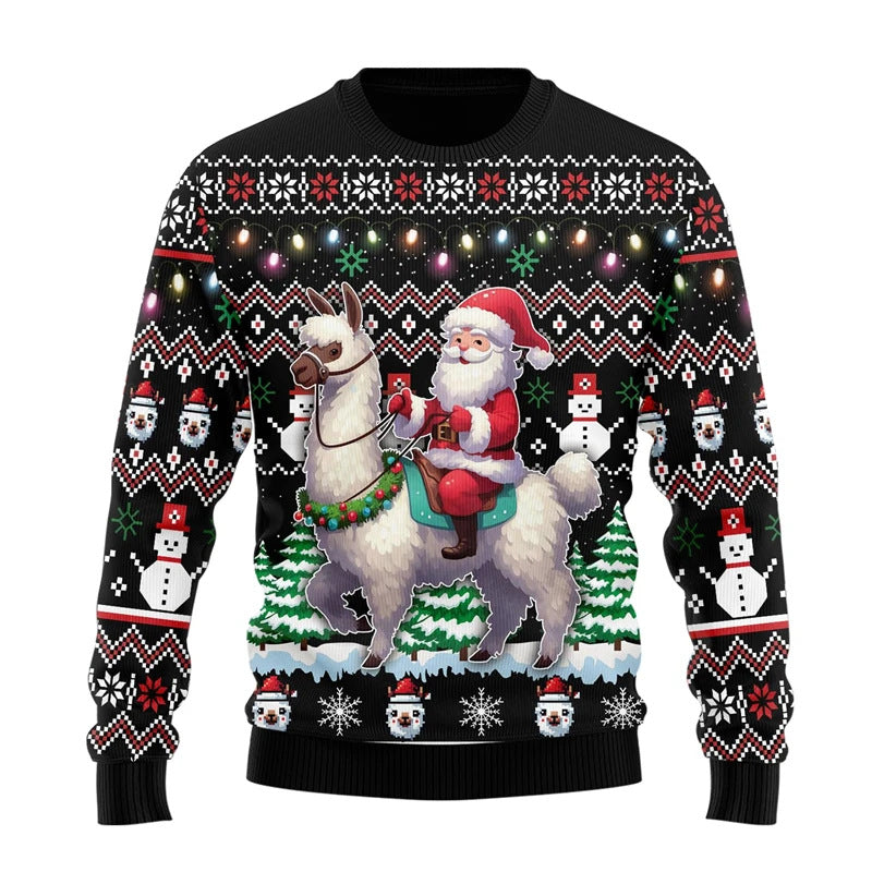 Men's Casual Long-sleeve Christmas Chunky Knit Sweater