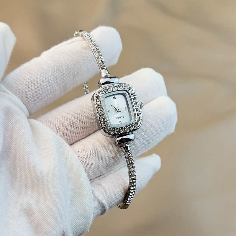 Fashion Diamond Bracelet Small Square Watch Niche Bracelet High Sense