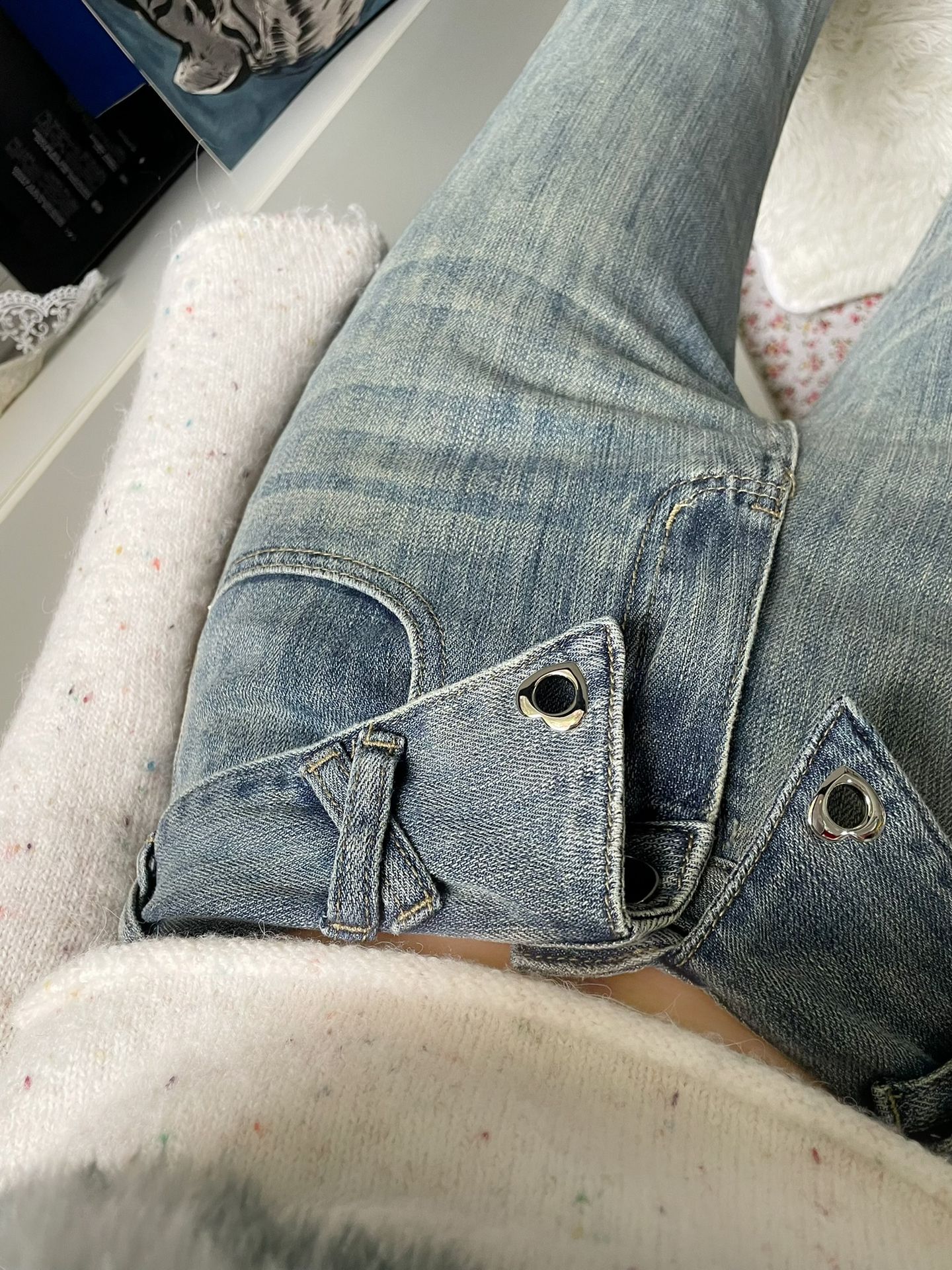 Women's Loose Straight Low Waist Skinny Jeans
