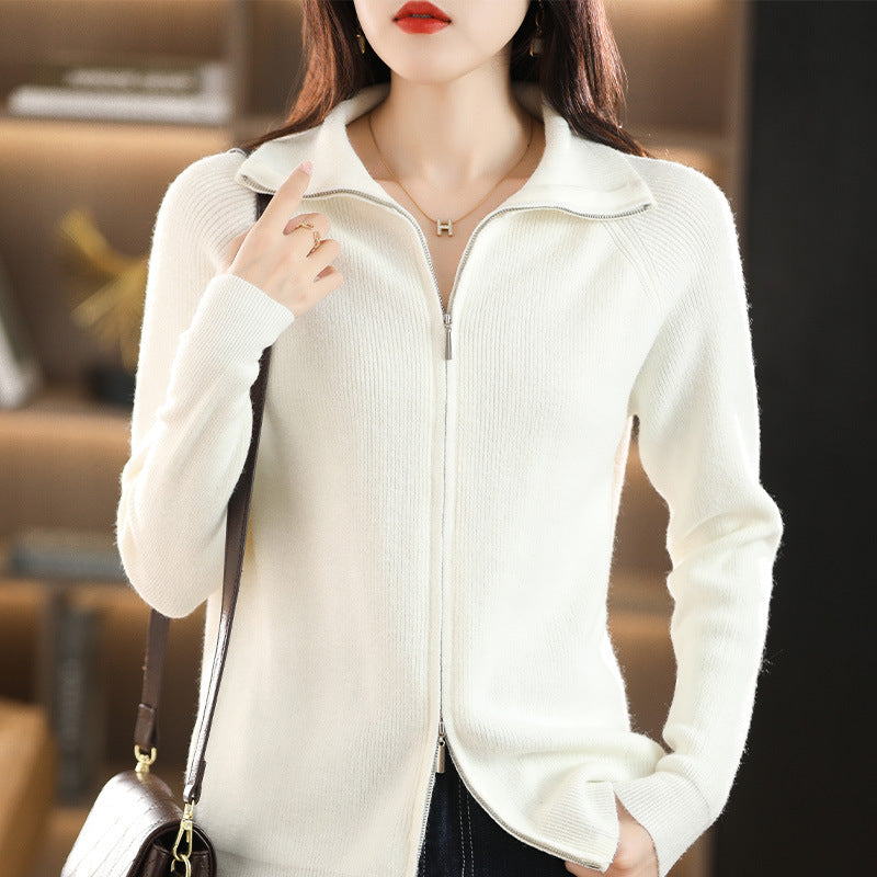 Knitted Cardigan Women's Long-sleeved Sweater