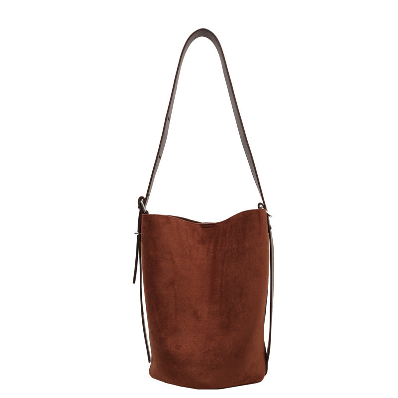 Women's Large Capacity Bag All-match Retro Frosted One Shoulder Crossbody