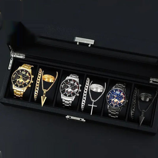 Men's Watches  Fashionable Multi-color Assortment Of Quartz Men's Watches 12-set