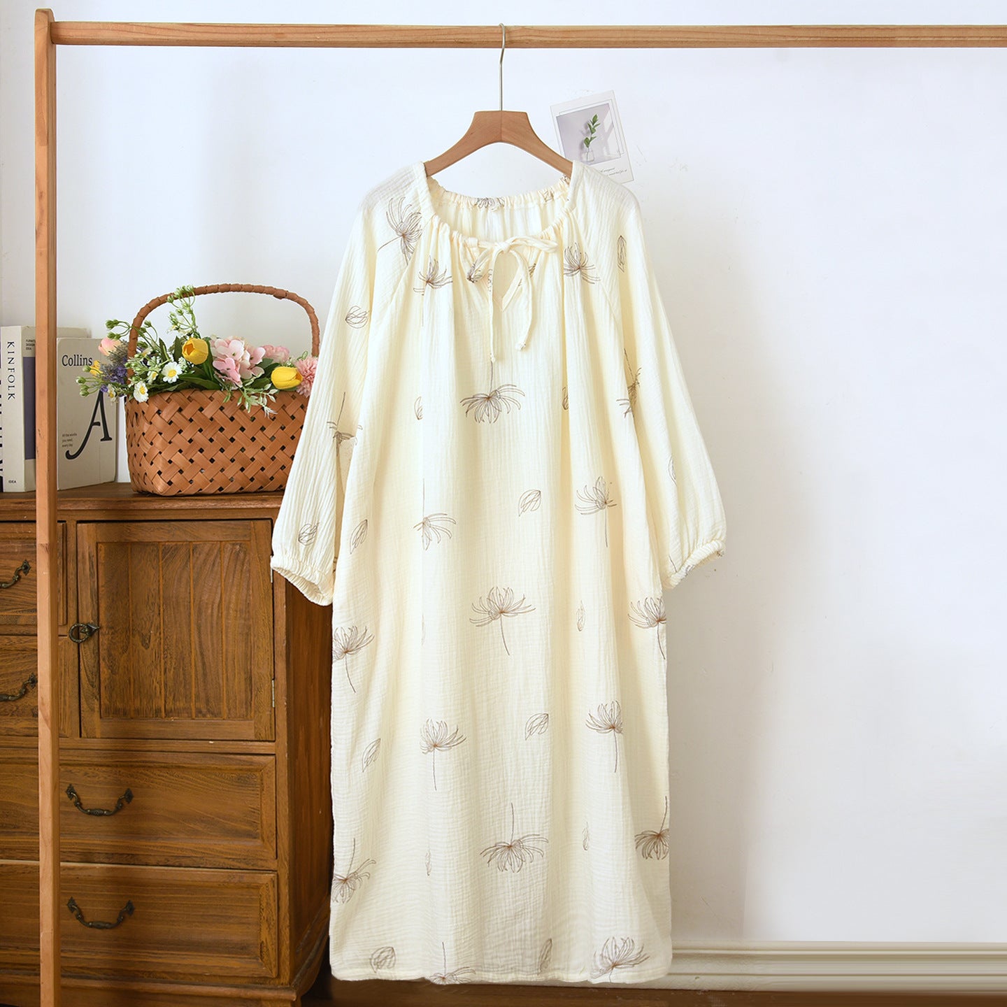 Womens Loose-fitting Japanese-style Dress For Loungewear