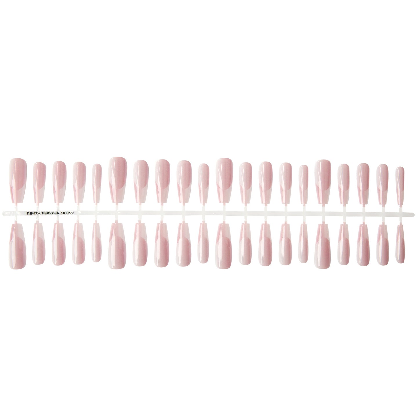 High-grade Long Crystal Plated Frosted Seal Nail Sticker