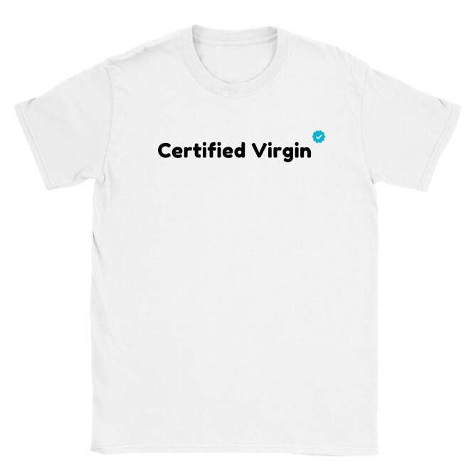 European And American Certified Virgin Print Casual Round Neck Short Sleeves