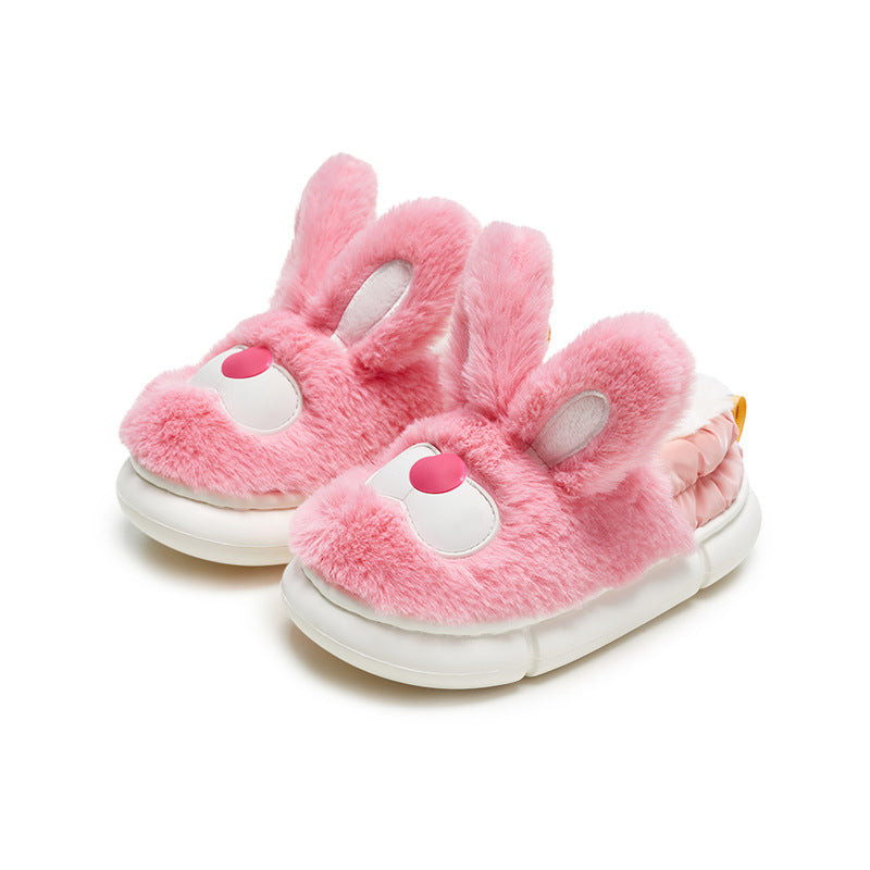 Fashionable Rabbit Children's Cotton Anti-skid Slippers