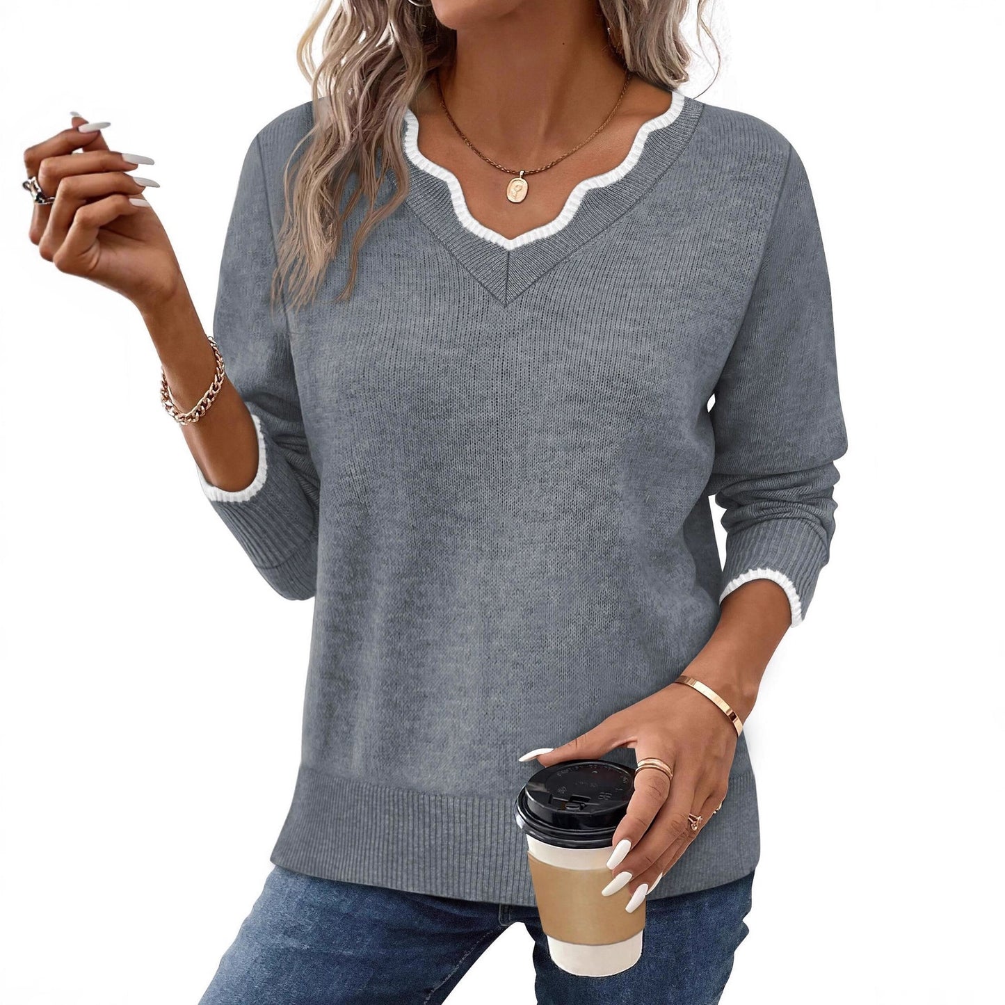 Fashionable And Versatile Women's Pullover Top