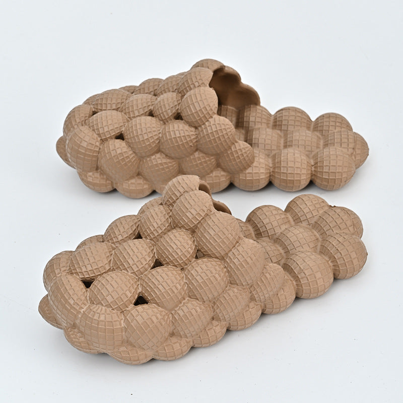 Outer Wear Creative Herringbone Baotou Thick-soled Bathroom Slippers