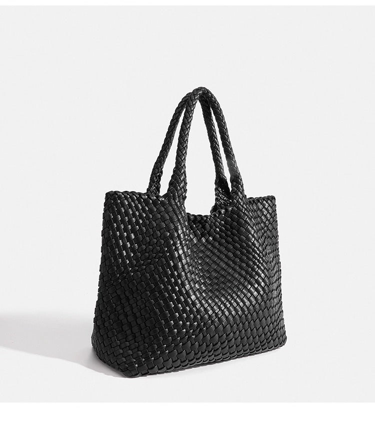 High-end Handwoven High-capacity Stylish Underarm Shoulder Bag