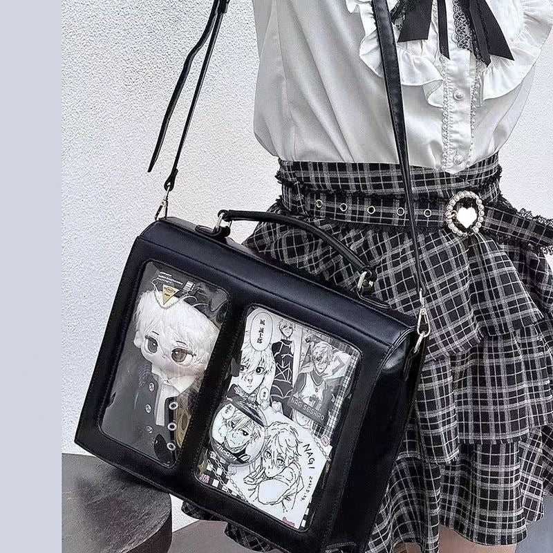 Uniform College Style Cotton Doll Cartoon Backpack Cross-body