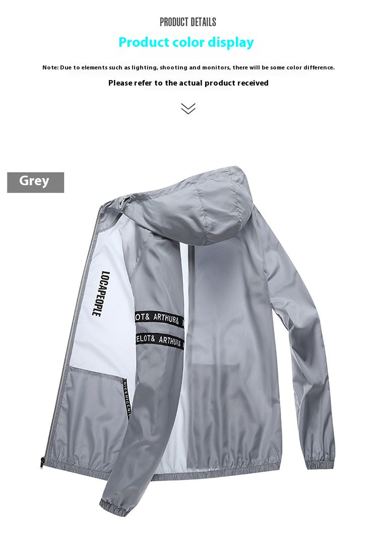 Lightweight Breathable Sun Protection Clothing Men's Jacket