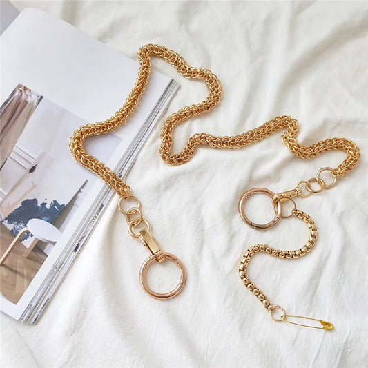 Iron frame bag metal chain crossbody bag