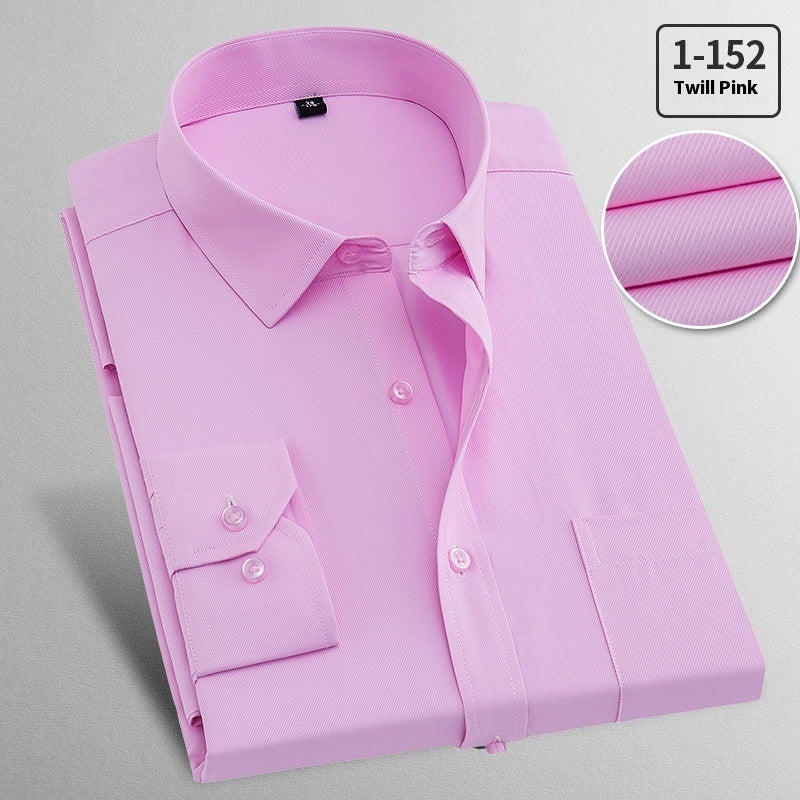 Spring Long Sleeved Shirt Men's White Business