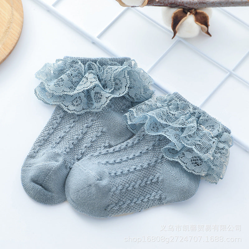 Baby Cotton Socks Dance Lace Stockings