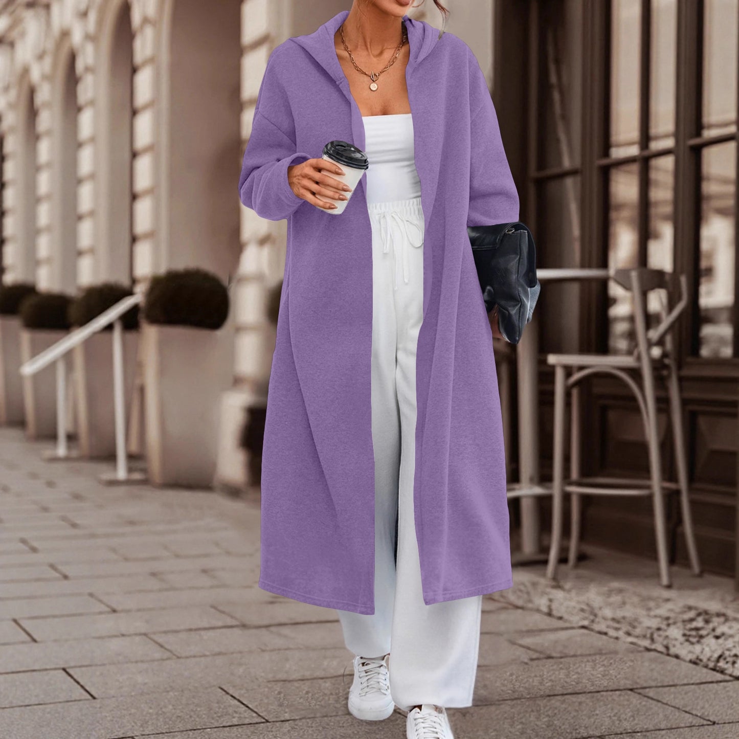 Women's Leisure Commute Long Cardigan Jacket