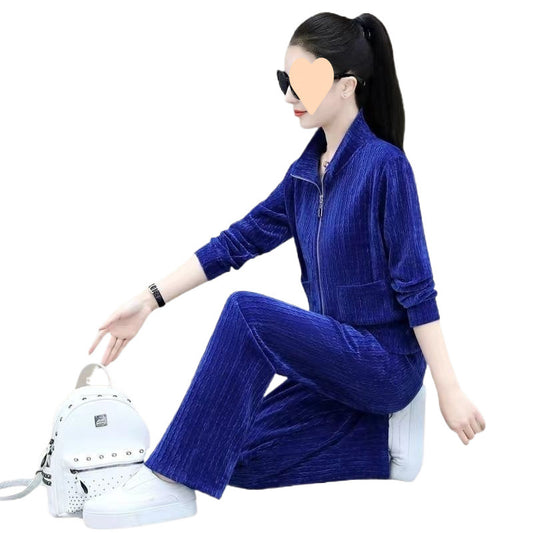 Sports Stand Collar Casual Outfit Versatile Set