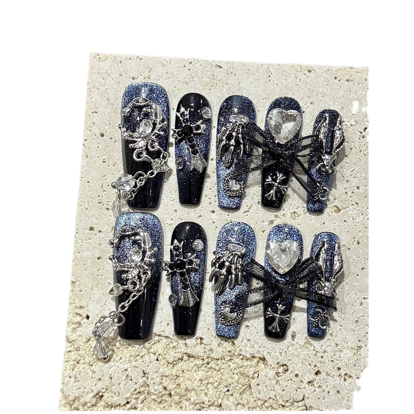 Beihai Wang Man Zircon Shining Diamond Manicure Handmade
