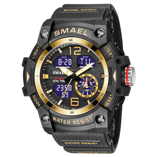 Mens Outdoor Transparent Watch With A Cool Dual-display Design