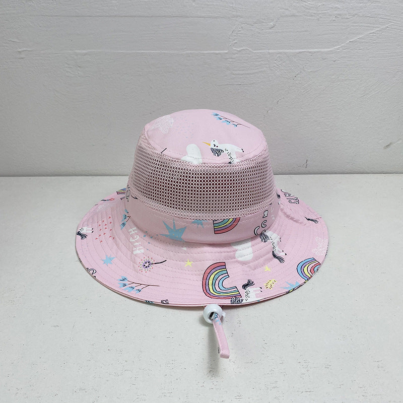 Summer Thin Breathable Mesh Bucket Hat