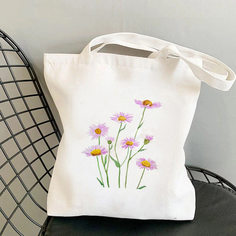 Printed Canvas Personalized One Shoulder Women's Fashionable Handbag