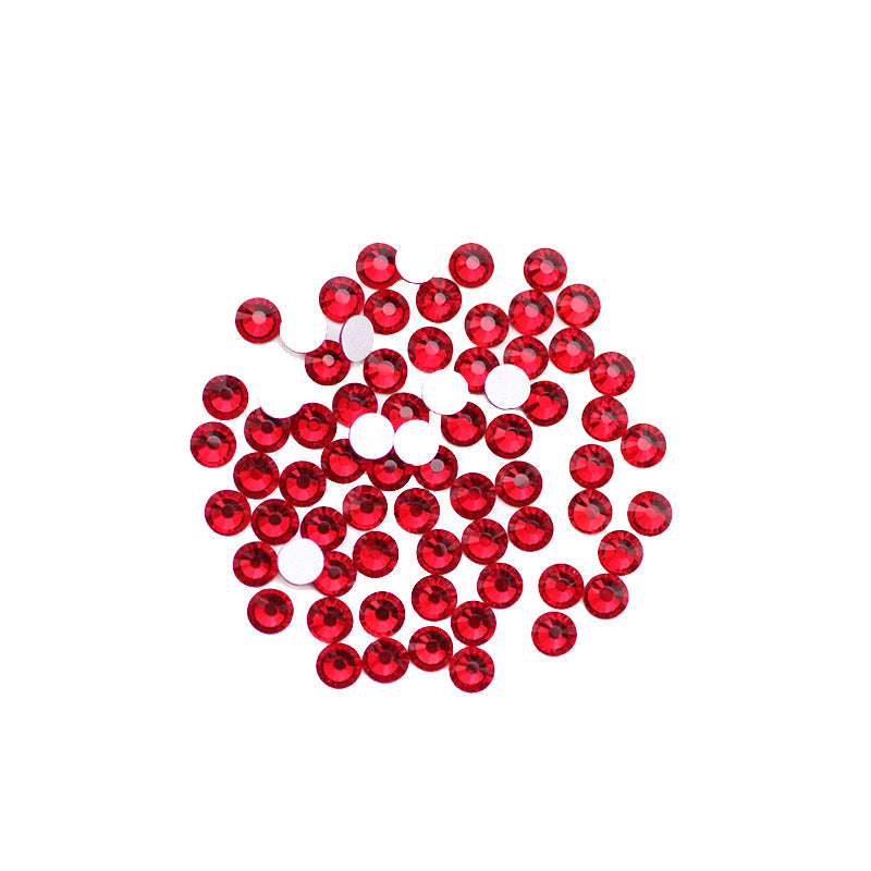 Colored Round Flat Bottomed Crystal Glass Diamond