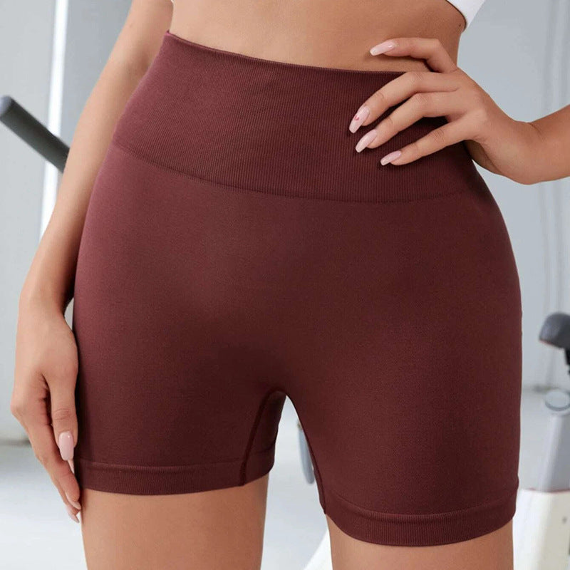 Outdoor Seamless Yoga Shorts Hip Lifting Fitness