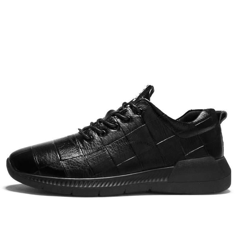 Leather breathable non-slip shoes