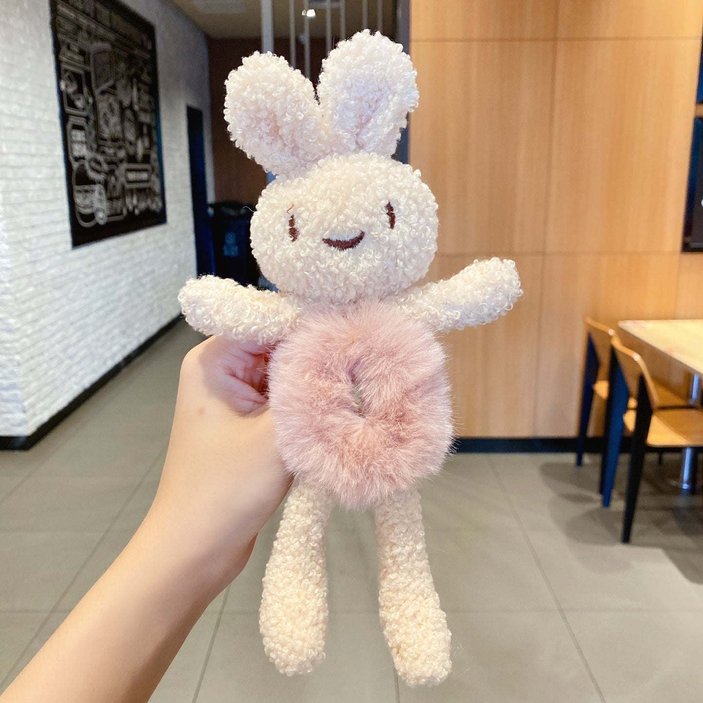 Cute Plush  Circle Scalp Band Tie  Ponytail Hair Rope