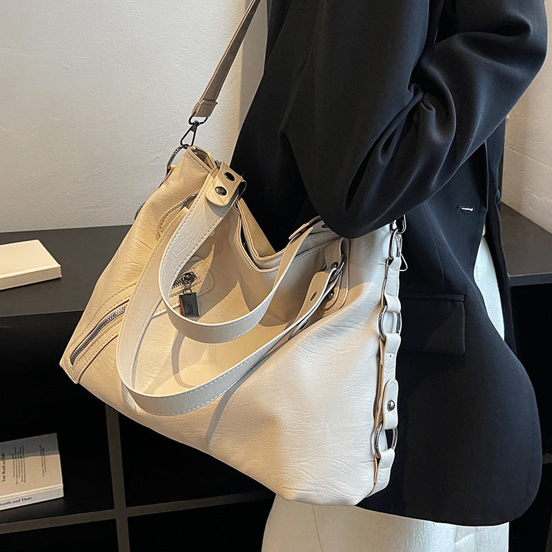 Koreansk Retro Fashion Skuldertaske Tekstur Høj Sans