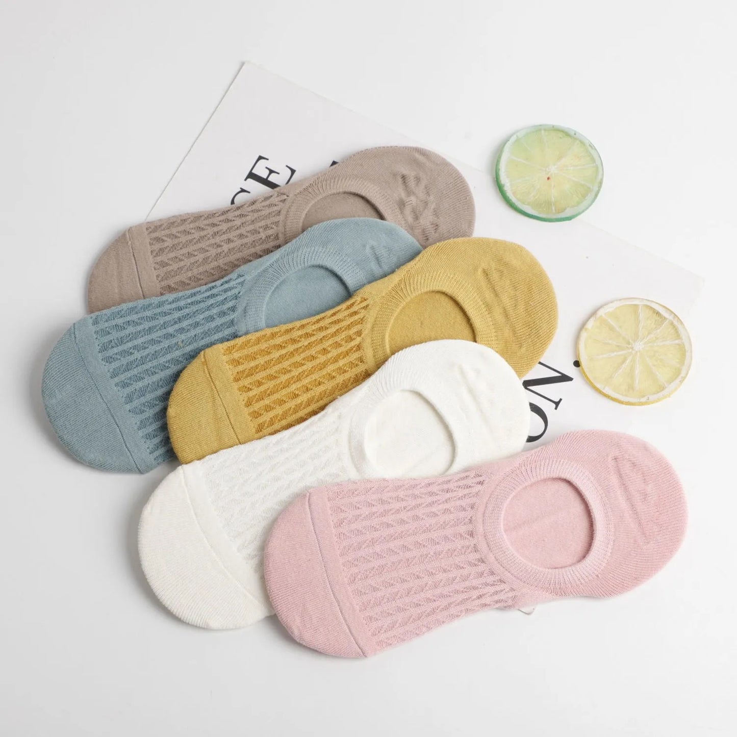 Thin Absorb Sweat Breathable Invisible Silicone Non-slip Boat Socks