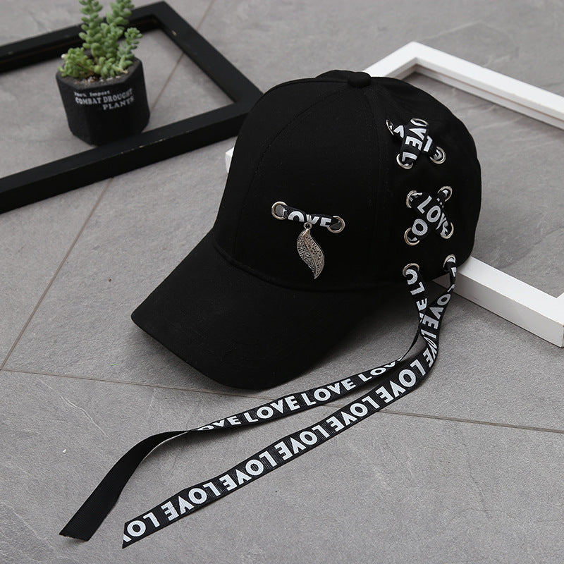 Women's Casual All-match Street Hat With Long Streamers